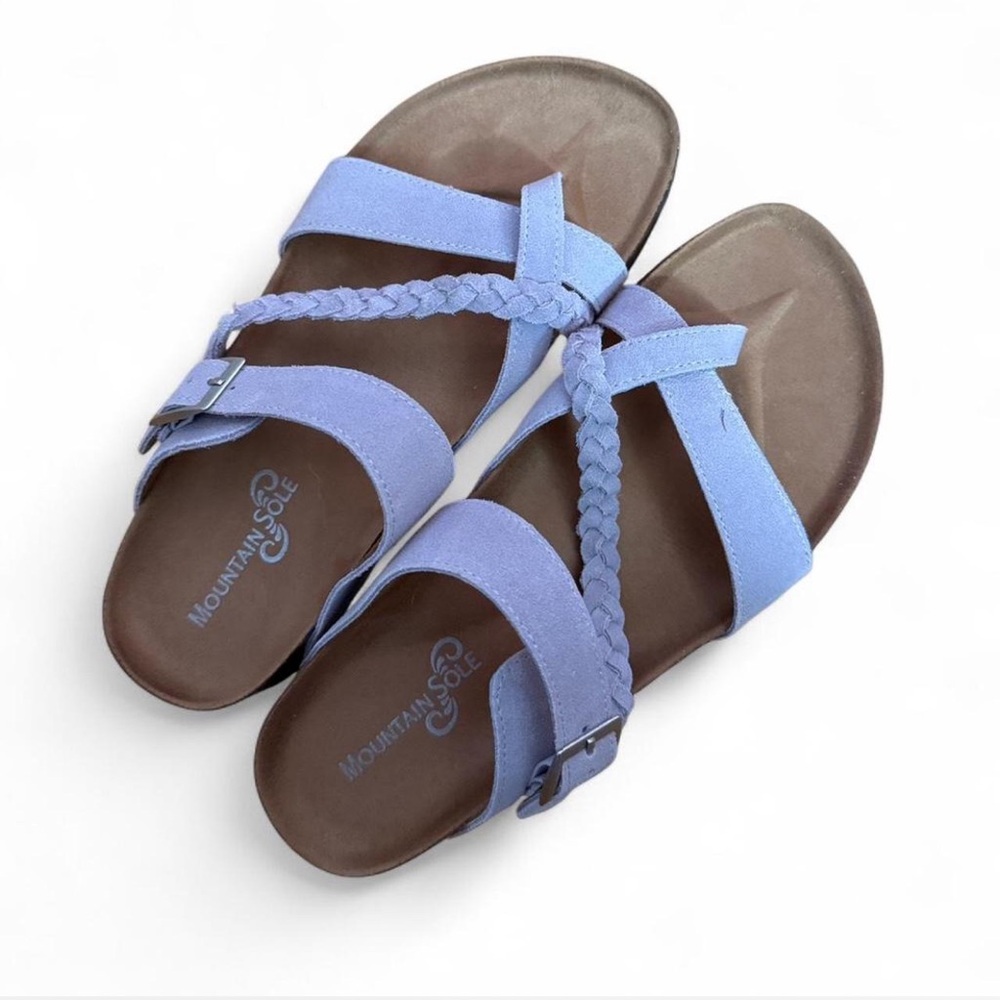 Mountain Sole Lavender Braided Strap Sandals for Women
